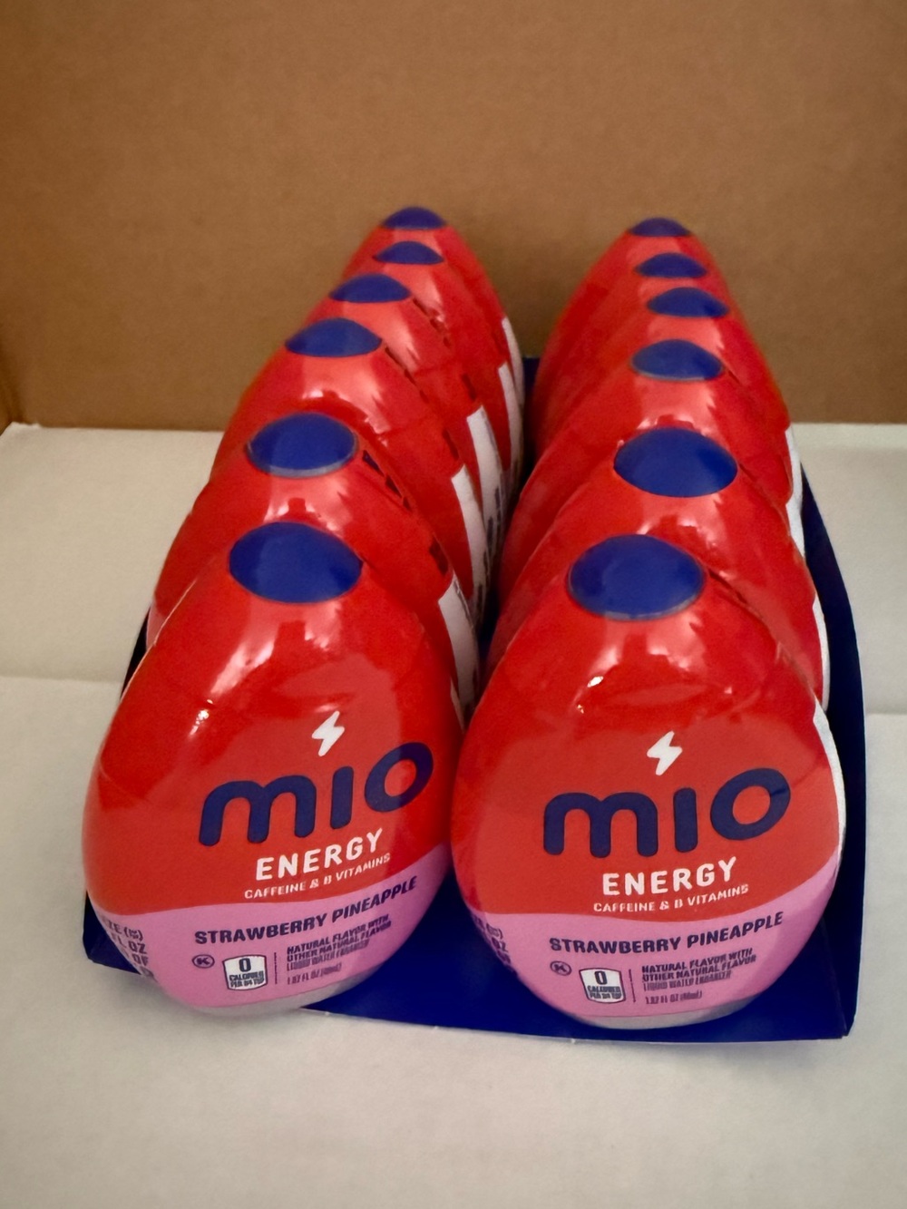 12x-MiO ENERGY Caffeine Strawberry Pineapple Vitamins Drink 1.62oz- EXP 01/2027